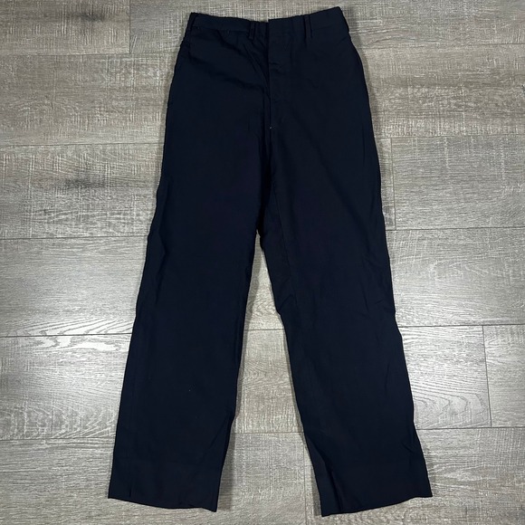 J. Press Other - J Press Mens‎ Navy Blue Twill Dress Trousers Straight Leg Flat Front Pants 0562
